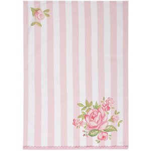 Clayre & Eef SWR42-2 Tea Towel Pink 50x70 cm