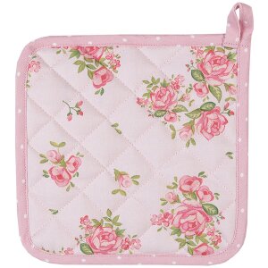 Clayre & Eef SWR45 Potholder Pink 20x20 cm