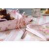 Clayre & Eef SWR47 Bread Basket Pink 35x35x8 cm