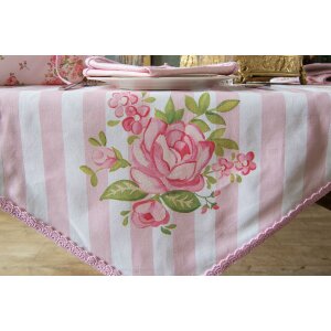 Clayre & Eef SWR65 Table Runner Pink 50x160 cm