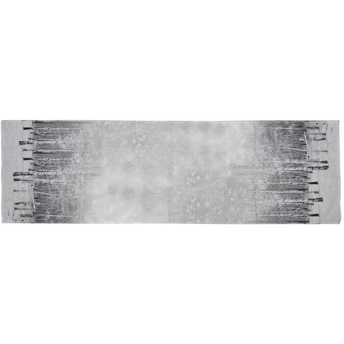 Clayre & Eef TIS65 Table runner Grey 41x140 cm Country style