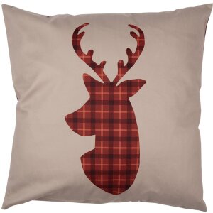 Clayre & Eef TX21 Cushion Cover Red Brown 45x45 cm