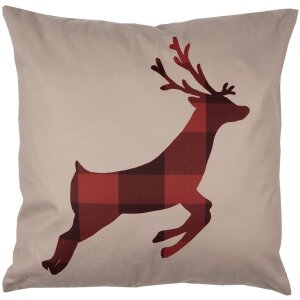 Clayre & Eef TX22 Cushion Cover Red Brown 45x45 cm