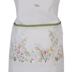 Clayre & Eef WFF41 Cooking Apron White, Green 70x85 cm