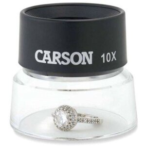 Carson LL-10 stand magnifier 10x 30mm acrylic lenses slightly scratch-resistant