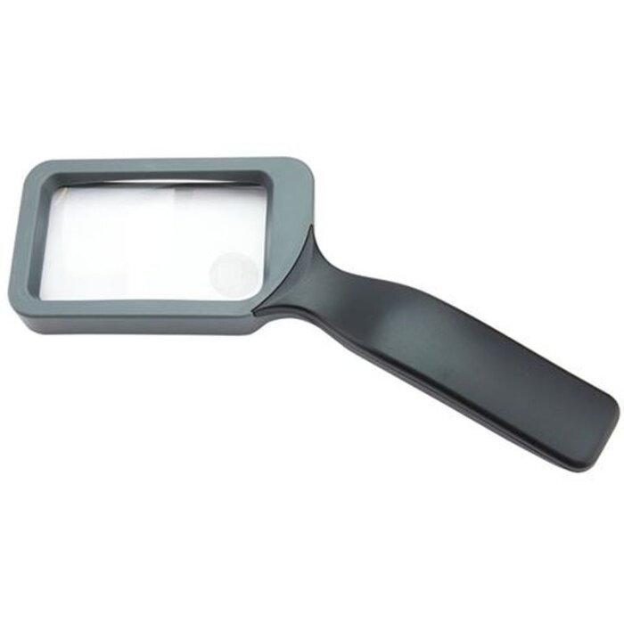 Carson hand-held magnifier 2x magnification 85 mm lens diameter