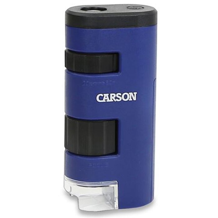 Carson MM-450 handheld microscope LED 20-60x magnification blue