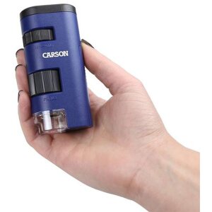 Carson MM-450 handheld microscope LED 20-60x magnification blue