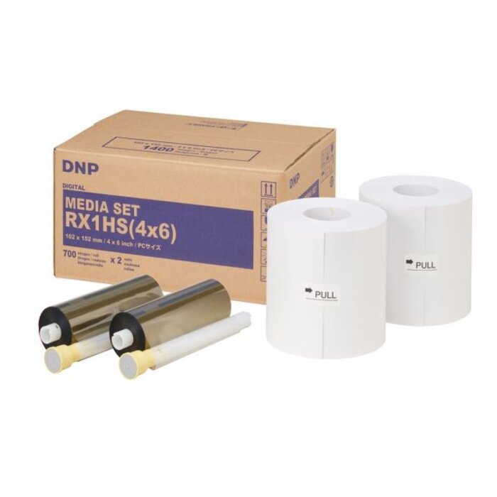 DNP paper DSRX1HS-4X6HS 2 rolls 700 pcs 10x15 for DS-RX1HS