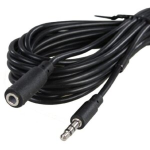 Stereo audio extension cable 3.5 mm male - 3.5 mm female 5m