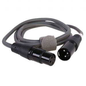 XLR cable 3-pin XLR male to female 1.5m