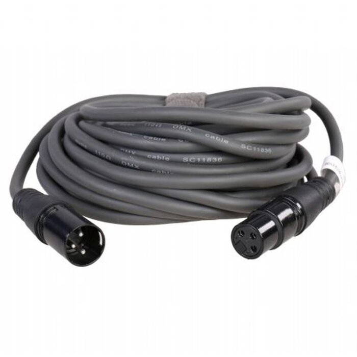 XLR cable 3-pin male to female 10m dark grey flexible