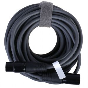 XLR cable 3-pin male to female 10m dark grey flexible