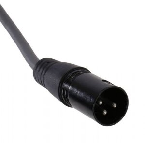 XLR cable 3-pin male to female 10m dark grey flexible