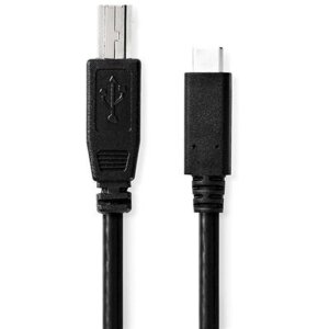 USB cable 2m USB-C to USB-B for DNP printer