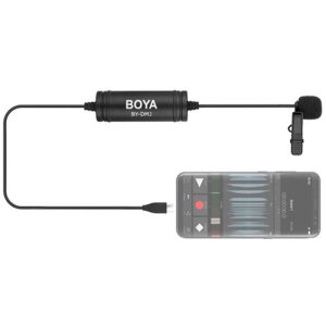 Boya BY-DM2 Lavalier Microphone USB-C Android Omnidirectional 6m Cable Windscreen