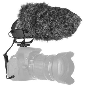 Boya BY-BM3031 Condenser directional microphone black with accessories