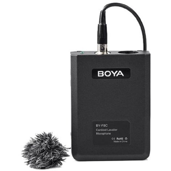 Boya BY-F8C Lavalier Microphone Cardioid for Video Instruments Metal