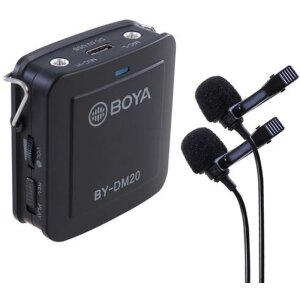 Boya BY-DM20 Duo lavalier microphone iOS Android USB-C...