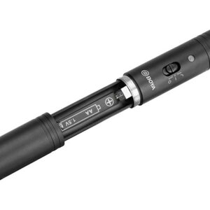 Boya BY-PVM3000S directional microphone supercardioid 28cm XLR low-pass filter AA battery