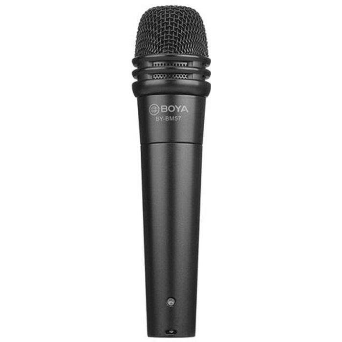 Boya BY-BM57 Dynamic Handheld Microphone Black 5m XLR Cable Swivel Mount