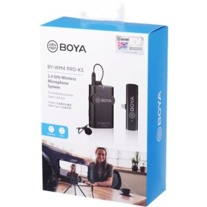 Boya BY-WM4 Pro-K5 Lavalier Microphone Wireless 2.4 GHz USB-C for Android