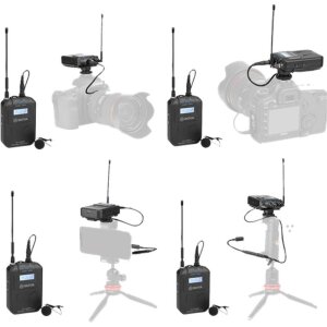 Boya UHF Dual Lavalier Microphone Wireless BY-WM6S