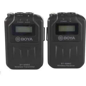 Boya UHF Dual Lavalier Microphone Wireless BY-WM6S