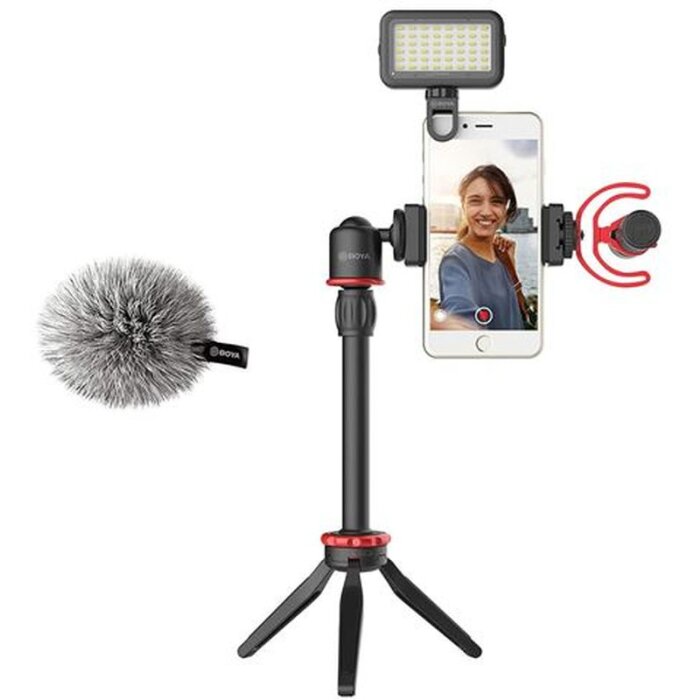 Boya BY-VG350 Universal smartphone video set incl. microphone and LED lamp