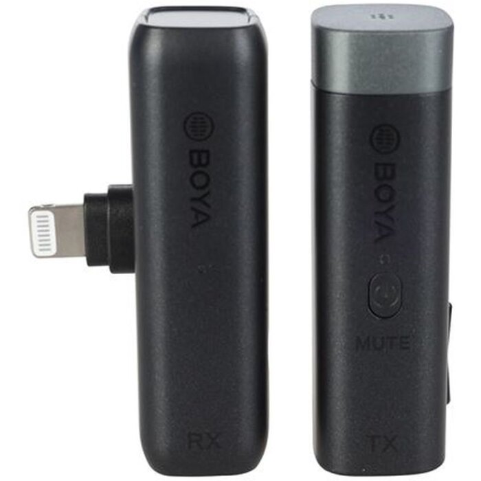 Boya BY-WM3D Wireless Tie Microphone 2.4 GHz for iOS and DSLR