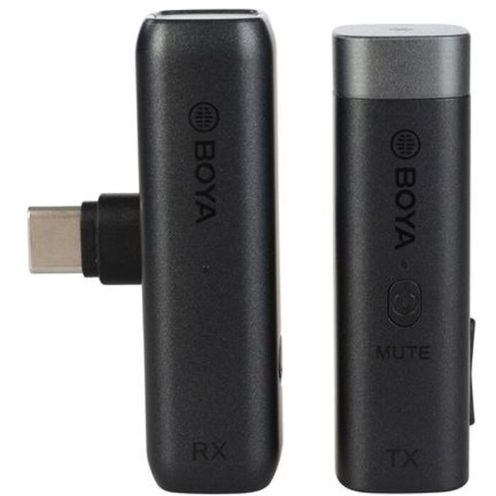 Boya BY-WM3U Tie Microphone Wireless USB-C 2.4GHz Frequency Charging Case