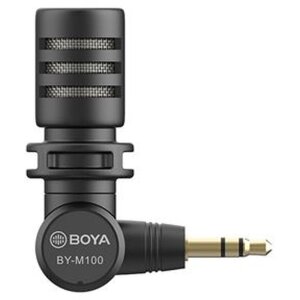 Boya BY-M110 Mini Condenser Microphone TRRS 3.5mm Omnidirectional 180° rotatable