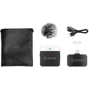 Boya BY-M1LV-D 2.4 Ghz Wireless Tie Microphone iOS