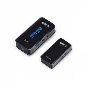 BOYA BY-XM6-S1 Mini Wireless Microphone Set for iPhone...