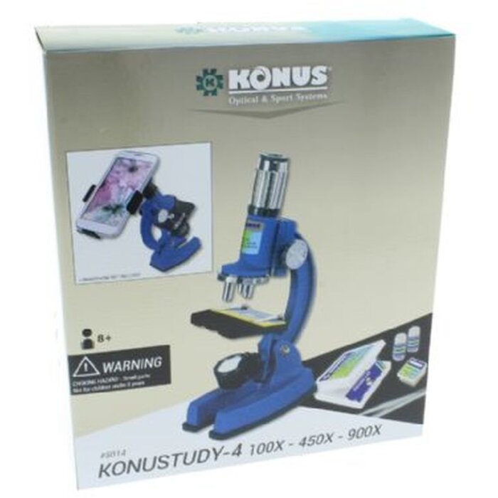 Konus Konustudy-4 microscope 150x-450x-900x with smartphone adapter