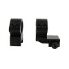 Cone Mounting Set 25-30mm Dual-T Ring Bracket Black