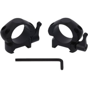 Cone quick release mounting rings 25.4 mm Low - Black