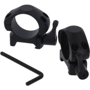 Cone quick release mounting rings 25.4 mm Low - Black