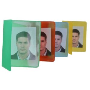 Benel passport photo folder 250 pcs PVC coloured mixed 53x65mm