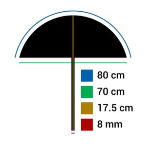 Falcon Eyes reflex umbrella UR-32SL Sunlight-Black 80 cm