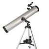 Byomic entry-level reflector telescope 76-700 silver with case