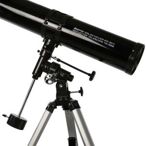 Byomic Reflector Telescope G 114-900 EQ-SKY Astronomy Beginner Black