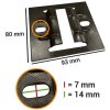 Falcon Eyes mounting plate 3330C 8x9.2cm 4 pcs. for B-3030C