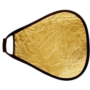 StudioKing Reflector CRGGS60 Gold Silver with handle 60 cm