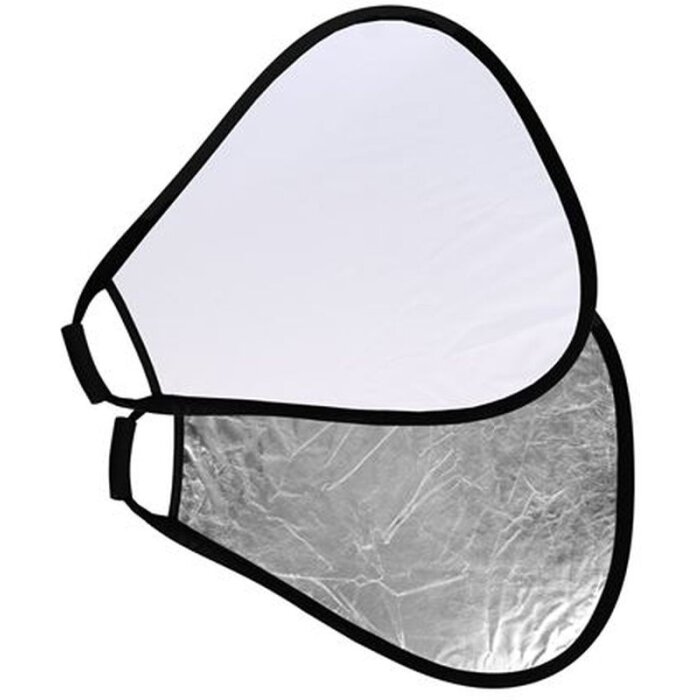 StudioKing Reflector CRGSW60 Silver White with handle 60 cm