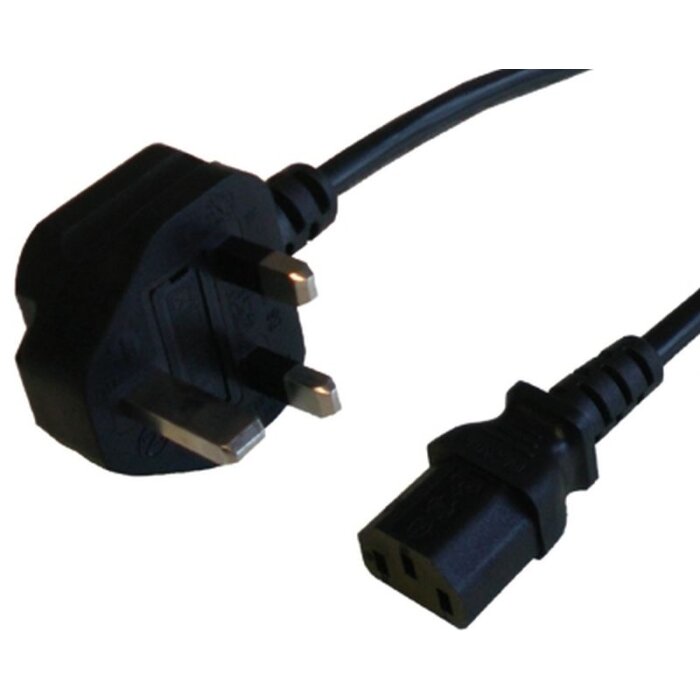 Falcon Eyes power cable UK adapter 5m 13A fuse for flash sets lamps computers