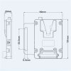 Rolux Mini V-Mount battery holder RL-AC12S