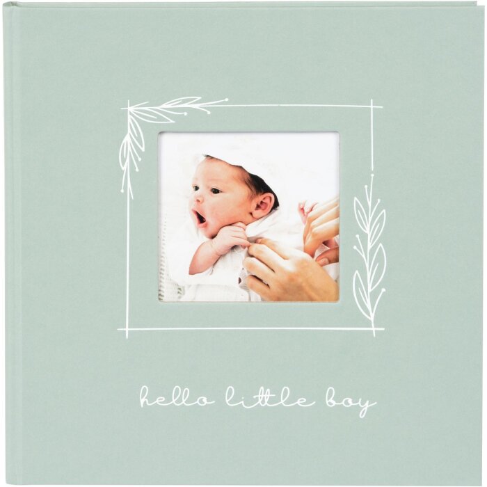 Goldbuch baby album hello little boy 30x31 cm 60 white pages