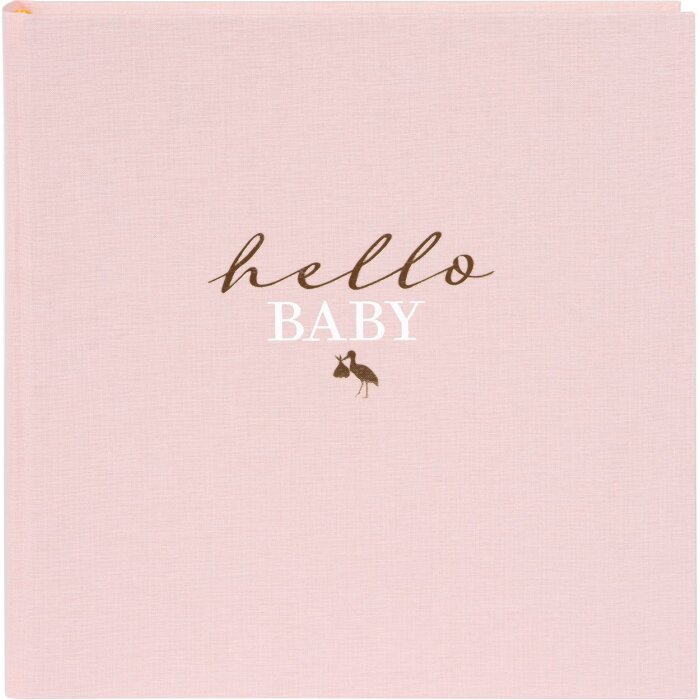 Goldbuch baby album hello.baby rosé 30x31 cm 60 white pages