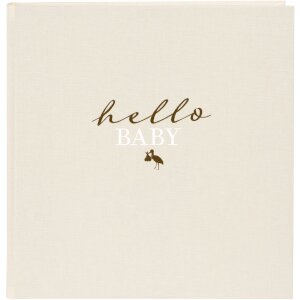 Goldbuch baby album hello.baby Beige 30x31 cm 60 white pages